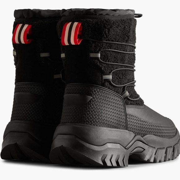 Hunter NWOB Women's Wanderer Short Faux Fur Cold Weather Winter Boots SIZE 5 - Picture 2 of 16